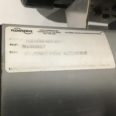 Flowserve AutoMax B150S07 Valve Actuator Pneumatic Positioner with Ball Valve