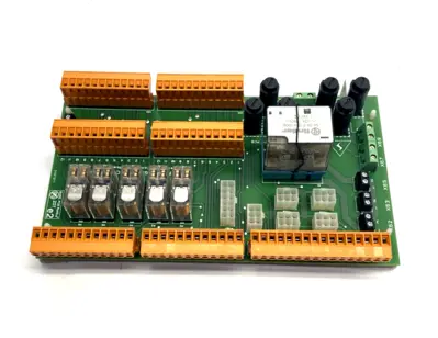 U704 | Cinpres Gas Injection  Relay & Connector Board PCB, Issue 1.1, Omron Relays - Used