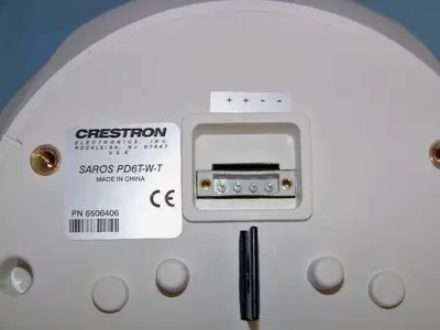 Crestron SAROS PD6T-W-T 2-Way Pendant Speaker - NEW (missing Grille) - White