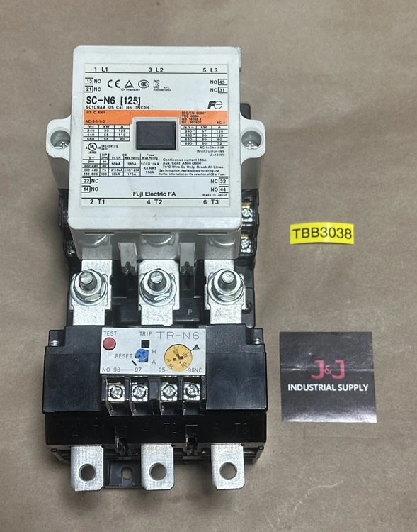 New | in-Stock Fuji Electric ["SC1CBAA", "SC-N6 [125]", "3NC3H", "TR-N6", "TR1CBNW"] Contact Blocks Indiana US | J&J Industrial Supply #1076401