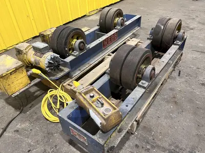 6,000 LBS WEBB MODEL #T6-PWR-IDL TANK TURNING ROLLS, POWER ROLL & IDLER: STOCK #21644
