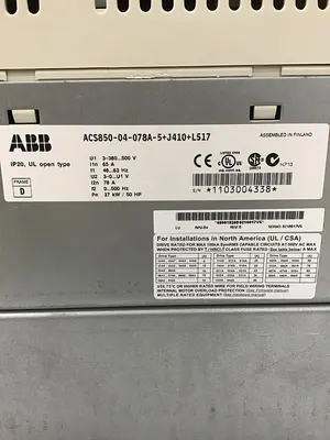 USED ABB ACS850-04-078A-5+J410+L517