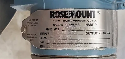USED ROSEMOUNT ANALYTICAL 3051C