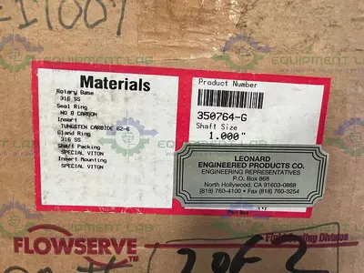 NEW FLOWSERVE 350764-G STAINLESS STEEL ROTARY BASE SEAL KIT FOR 1" SHAFT