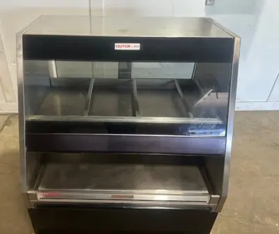 195-0011 Hardt 2 Tier Combo Zone Dual Service Hot Food Display Case