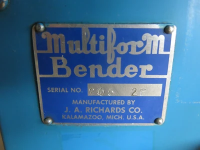Richards Multiform Hydraulic Bender