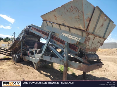 Used 2010 POWERSCREEN TITAN 516 Rectangular Screeners Idaho US | Proxy Equipment #1426128