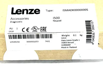 NEW LENZE I5MADK0000000S DIAGNOSTIC I500 KEYPAD MODULE