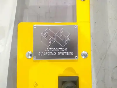 USED AUTOMATION GUARDING SYSTEMS 1200×2000 LH LEXAN TURN HANDLE HINGE DOORS