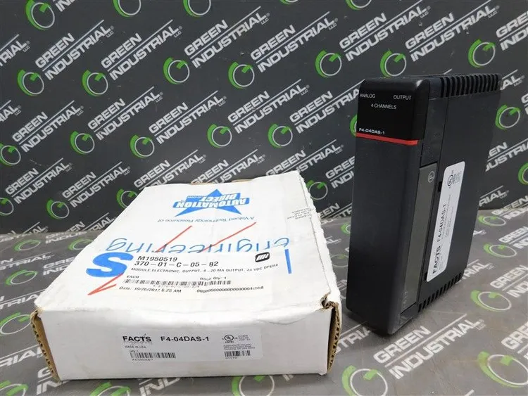 Used FACTS ENGINEERING F4-04DAS-1 PLC Input & Output | Green Industrial #669076