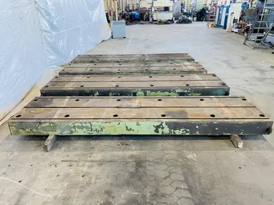 62" X 262" X 8" T SLOTTED FLOOR PLATES. STOCK # 0317522
