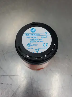 USED Allen-Bradley 855T-B24TL5 Ser. C Steady Orange LED Stack Light