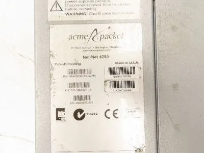 Acme Packet NN4250-SD-S4-G2-HA Net-Net Session Director 1U PCMCIA Ethernet