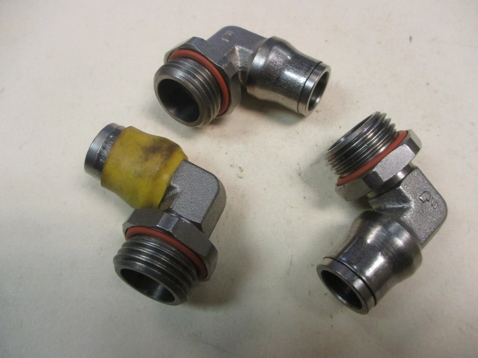 Unused 90 degree 3/8" PT Male to Male Elbow Connectors (QTY 3)