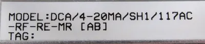 NEW MOORE INDUSTRIES DCA/4-20MA/SH1/117AC-RF-RE-MR ALARM DCA420MASH1117ACRFREMR