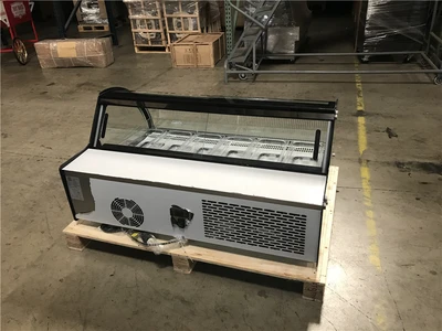 171-0351 6 Pan Countertop Self Contained Gelato Ice Cream Freezer