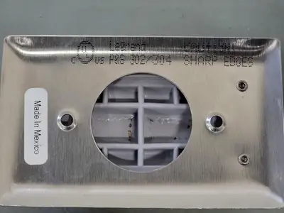 1-Gang Dustproof Stainless Steel Wallplate Cover