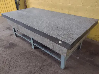8' X 4' X 14" MITCHELL PRECISION LAYOUT INSPECTION GRANITE TABLE: STOCK #23805