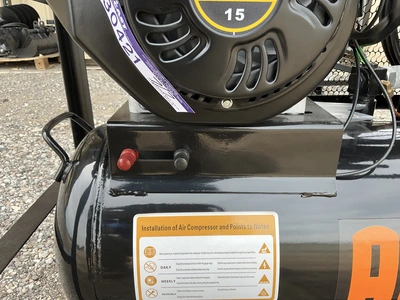 Used AGT INDUSTRIAL AC AIR COMPRESSOR Tank Mounted Air Compressors Michigan US | Miedema Asset Management Group #1339093