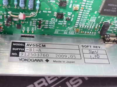 Yokogawa AV55CM-B1-A O2Mation Channel Card Assembly Rev. 1.10 Used