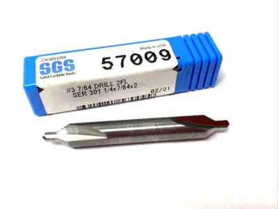USED SGS, KYOCERA COUNTERSINK #3 7/64" DIA, 118 DEGREE, 2 FLUTE