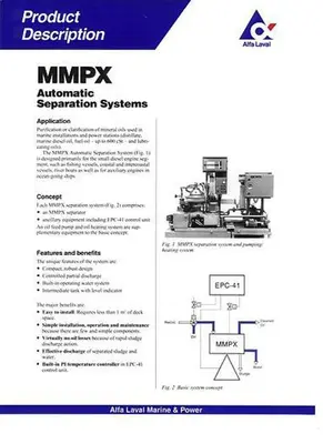 Alfa-Laval MMPX 303 SGP-11 oil purifier module, 316SS.