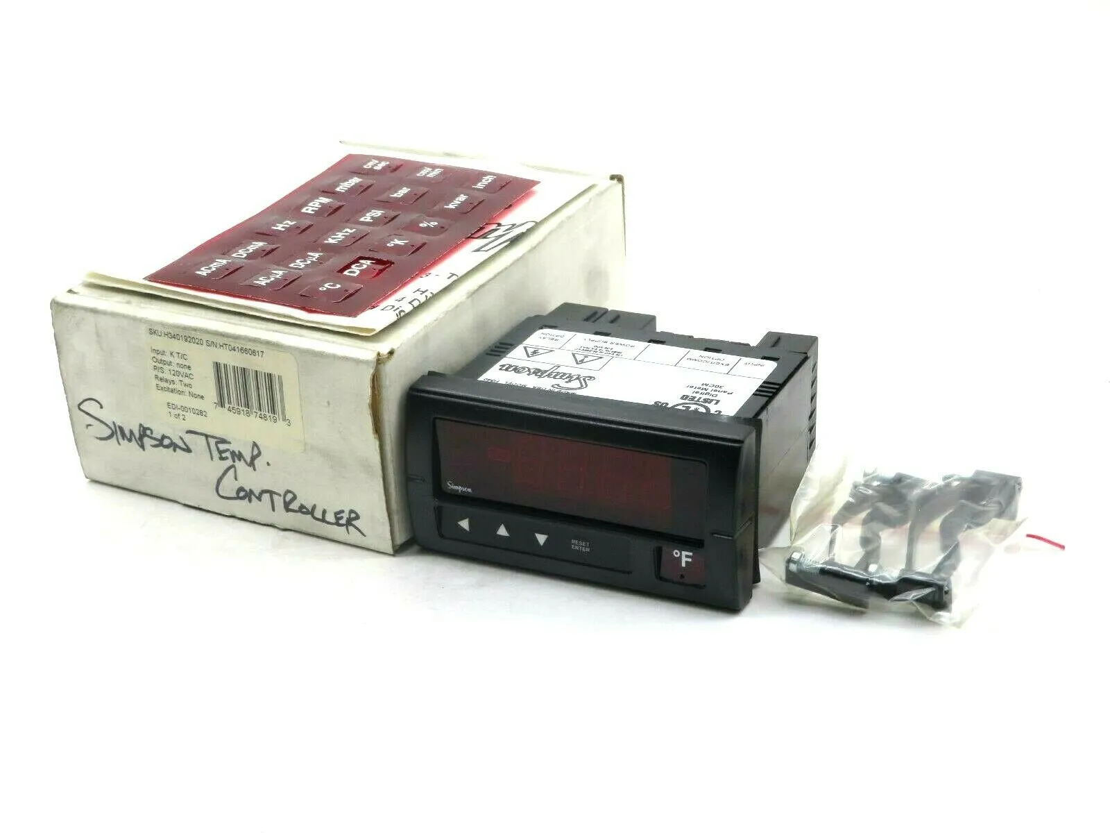 NEW SIMPSON H340192020 TEMPATURE CONTROL