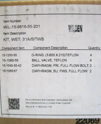 NEW Wilden WIL-15-9816-55-201