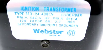 NEW WEBSTER 313-24AB81V CARLIN IGNITION TRANSFORMER 31324AB81VCARLIN