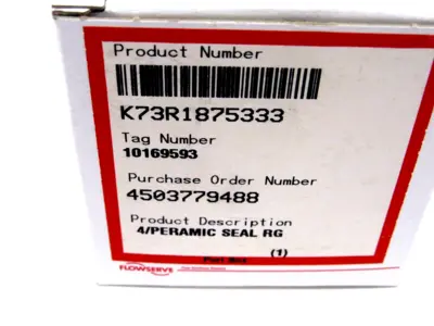 NEW LOT OF 2 FLOWSERVE K73R1875333 PERAMIC SEAL