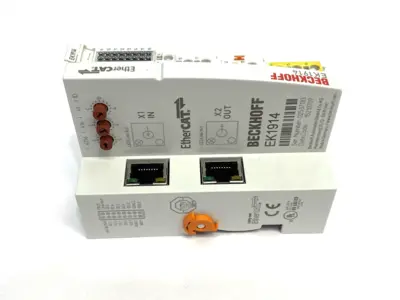 USED BECKHOFF ETHERCAT COUPLER WITH INTEGRATED DIGITAL STANDARD & SAFETY I/OS