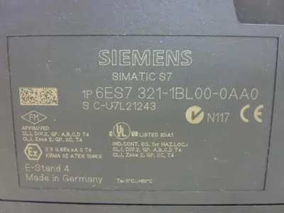 USED SIEMENS 6ES7 321-1BL00-0AA0
