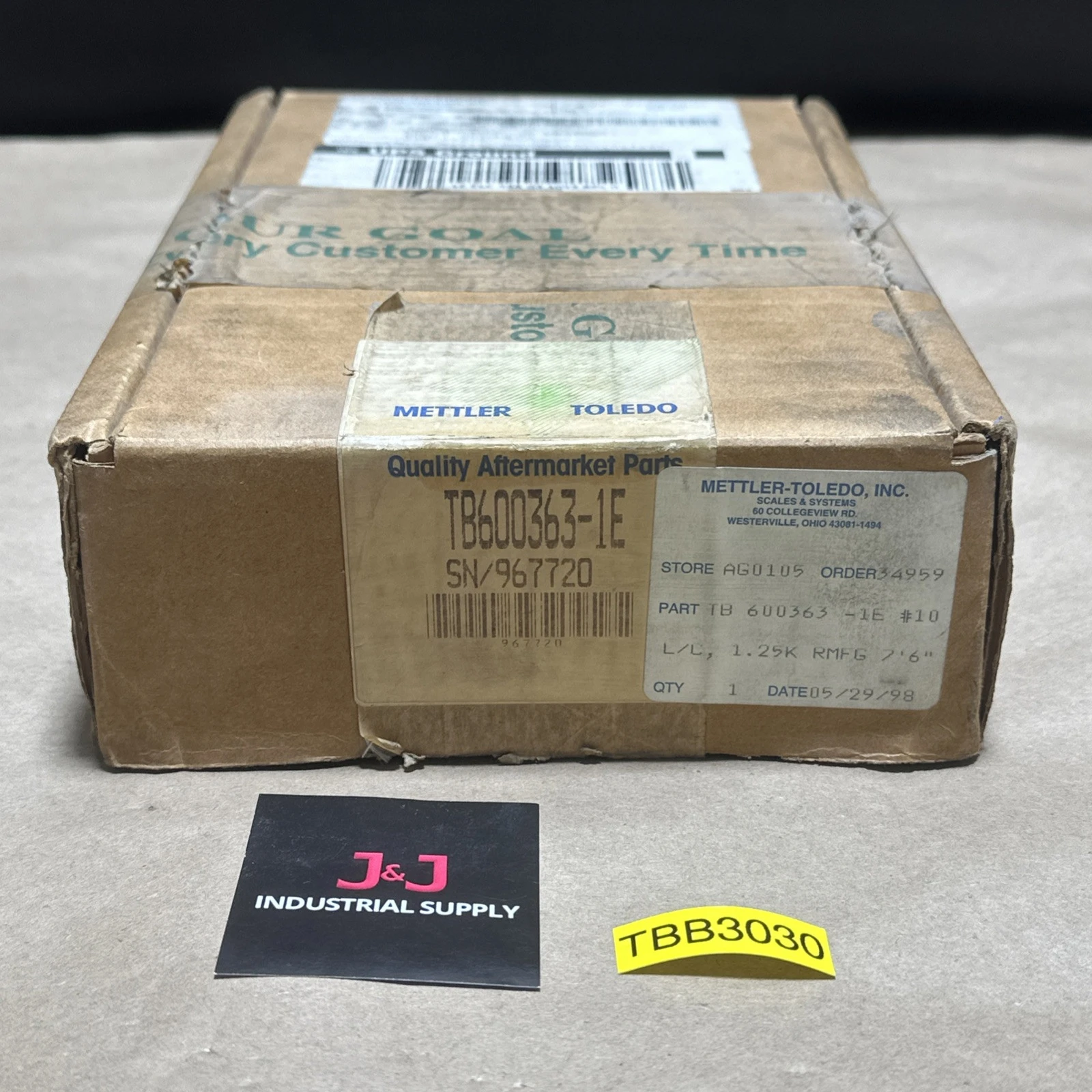 NEW Mettler Toledo TB600363-1E