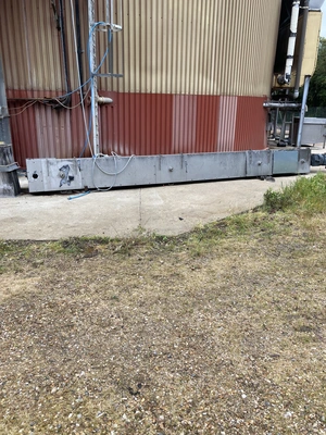 Stainless Steel U section  Conveyor 400 mm dia 450 x 7m long