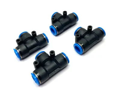 New | in-Stock Festo Push-In T-Connector for 12mm OD Tubing LOT OF 4 Parts (Hydraulics and Pneumatics) Michigan US | Maverick Industrial Sales #1391148