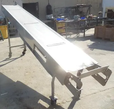 Conveyor, Belt, 18" x 11'8", Stainless Steel, Incline, Frame Only #C743240