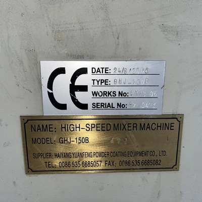 150 L High Disperser mixer