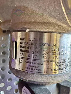 Used ROSEMOUNT 3051TG 4A2B21JE5M4C1Q4Q8S1Q16 DIGITAL PRESSURE TRANSMITTER Misc Electrical & Power Parts California US | Equipment Lab #1418447