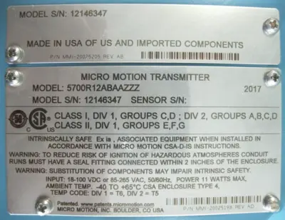 NEW Micro Motion 5700 R12 ABAAZZZ AAZZATGPGPLPO