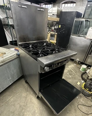 174-0168 American Range 4-Burner Natural Gas Stove with Oven