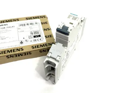 USED SIEMENS MINIATURE CIRCUIT BREAKER 8A 1-POLE C-CHAR.
