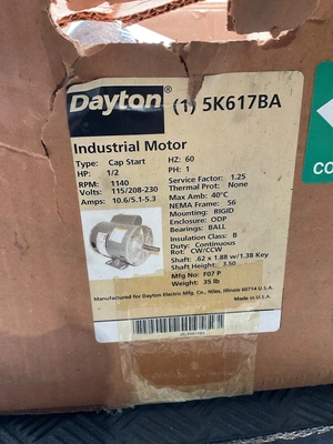 New | in-Stock DAYTON 15K617BA A.C. Motors Michigan US | iGAM Industrial Marketplace #1259789