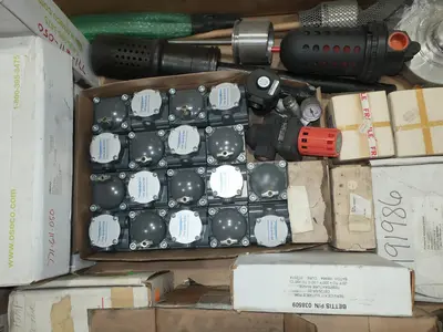 3 PALLETS OF ASSORTED VALVE PARTS