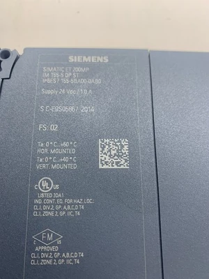 Siemens 6ES7155-5BA00-0AB0 Simatic Et 200MP Verbindung Garantie