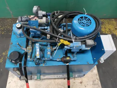SPC8358  Pump 1 hp System H Engineering hydraulic power unit, 24 gallon reservoir tank