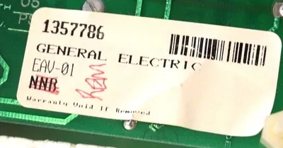 GENERAL ELECTRIC EAV-01 AVC CONTROL BOARD 1357786, EAV01