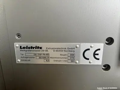 USED LEISTRITZ CORPORATION ZSE 27 HP-PH-40D
