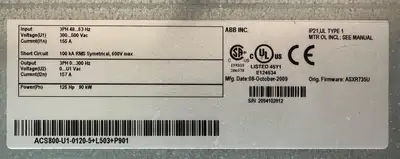 USED ABB ABB ACS800-U1-0120-5