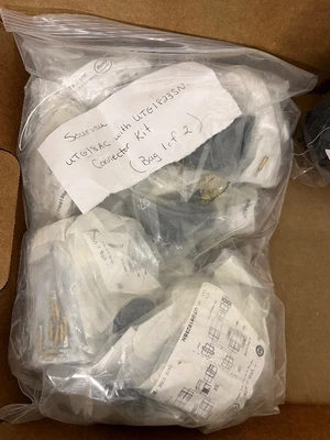 Large Lot of Industrial Electrical Connectors and Accessories in Assorted Bags