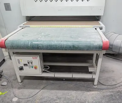 STANZA SIMPLE SPRAY 1300, 51" FEED-THROUGH FLAT-LINE 4-GUN FINISH SPRAY MACHINE